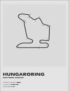 Plakaty - Red bull ring, Węgry, gray - plakat Wymiar do wyboru: 40x50 cm - miniaturka - grafika 1