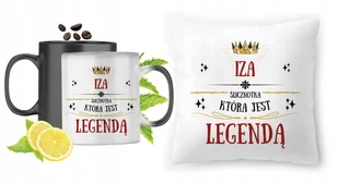 Dla Izy Zestaw Kubek Magiczny + Poduszka z Nadrukiem ze Zdjęciem - Gadżety dla niej i dla niego - miniaturka - grafika 1