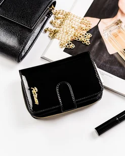 Lumarko Mały Skórzany Portfel Damski Czerwony ! - Portfele - miniaturka - grafika 3