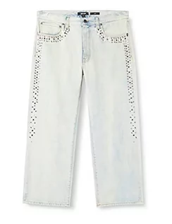 Spodnie damskie - Just Cavalli Damskie spodnie z 5 kieszeniami dżinsów, 470 indygo, 34 - grafika 1