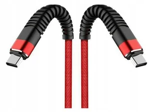 Kabel Szybki USB PD TYP C 1 m czerwony 60W Nylon HQ Przewód do szybkiego ładowania Telefonu Mocny USBC Typu - Kable USB - miniaturka - grafika 1