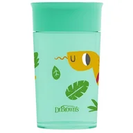 Kubki dla dzieci - Dr Brown's Kubek Niekapek 360° 300ml 9m+ Zielony - miniaturka - grafika 1