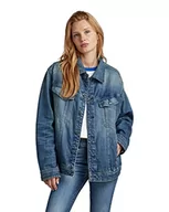 Kurtki damskie - G-STAR RAW Damska kurtka oversize, Niebieski (Antique Faded Niagara D317-d885), L - miniaturka - grafika 1