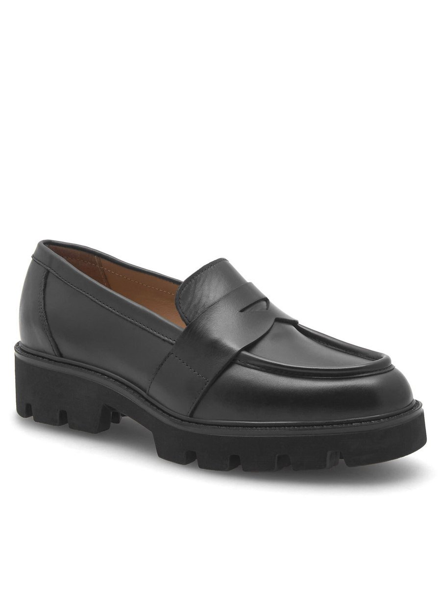 Badura Loafersy Damskie Czarny AMANTEA-E23-28180NAP