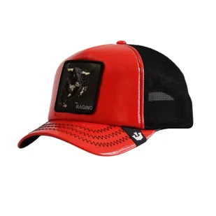 Czapka z daszkiem Goorin Bros. Pamplona Raging Trucker - 101-1583-RED - Czapki i chusty sportowe męskie Czapka z daszkiem Goorin Bros. Pamplona Raging Trucker - 101-1583-RED - Czapki i chusty sportowe męskie - miniaturka - grafika 1