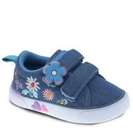 Buty dla dziewczynek - Beppi 2213700 trampki dziecięce dla dziewczynki niebieskie jeans - miniaturka - grafika 1