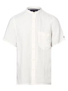 Koszule męskie - Tommy Hilfiger - Męska koszula lniana, biały - grafika 1