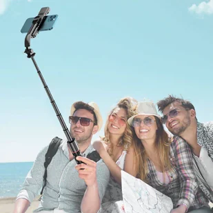 TECH-PROTECT L05S WIRELESS SELFIE STICK TRIPOD & LED LIGHT BLACK - Selfie stick - miniaturka - grafika 10