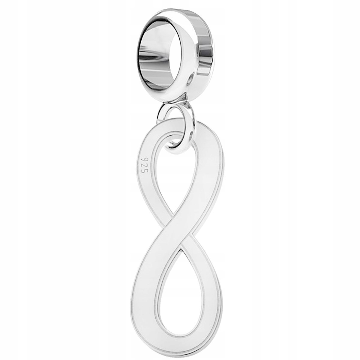Charms Srebrny z Nieskończonością Infinity Blaszka z Ósemką SREBRO 925