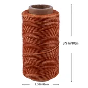 Rękodzieło - TEMU Ważona nit wodoodporna - Bardzo długa 273 jardy (1/4 mili) do szycia skóry, tapicerki, oprawy książek, naprawy butów, rękodzieła - Silne - miniaturka - grafika 1