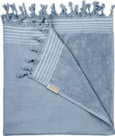Ręczniki - DWUSTRONNY XXL ręcznik HAMMAM Hamam 200x200cm WALRA Blue do sauny na plażę - miniaturka - grafika 1