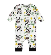 Pajacyki dla niemowląt - Ewa Collection, Pajac niemowlęcy, Panda, rozmiar 74 - miniaturka - grafika 1