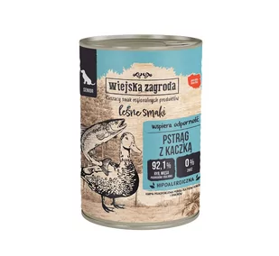 Wiejska Zagroda Leśne smaki Pstrąg z kaczką senior 400g - Mokra karma dla psów - miniaturka - grafika 1