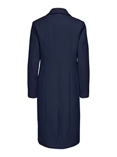 ONLY Damski płaszcz ONLEMMA Fitted OTW Coat, niebieski morski / szczegóły: SOLID, XS (2 sztuki) - Płaszcze damskie - miniaturka - grafika 1