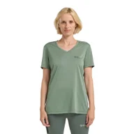 Koszulki i topy damskie - T-shirt damski Jack Wolfskin CROSSTRAIL T WOMEN eucalyptus - S - miniaturka - grafika 1