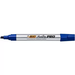 BIC Marker permanentny PRO niebieski ścięta końcówka 964803 - Markery permanentne - miniaturka - grafika 1