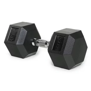 Hantel ogumowany TREXO Hex HXD150 15 kg - Hantle i ciężarki - miniaturka - grafika 1