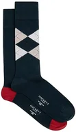 Skarpetki męskie - Hackett London Męskie skarpety ARGYLE 2P, zielone (Forest Green), S, Zielony (leśny zielony) - miniaturka - grafika 1