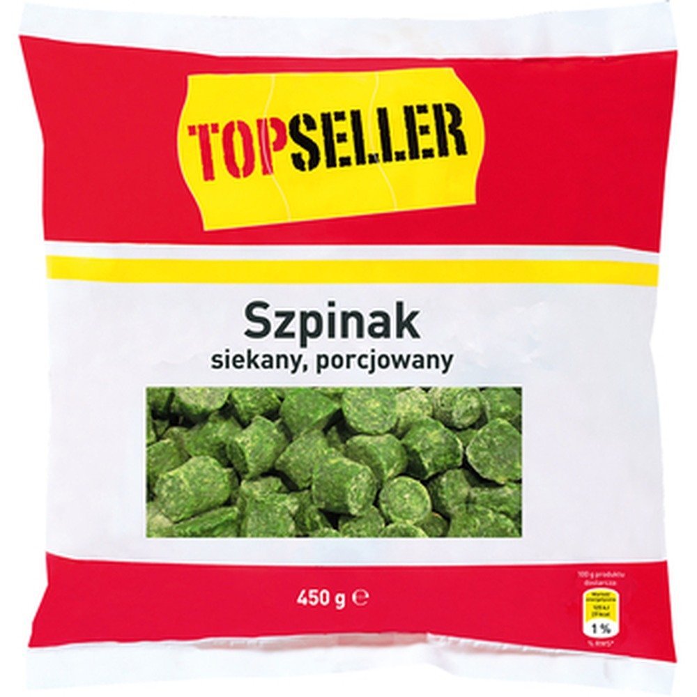 TOPSELLER Szpinak siekany, porcjowany 450g
