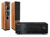 Zestawy stereo - Yamaha R-N800A (czarny) + Tesi 561 (orzech) - miniaturka - grafika 1