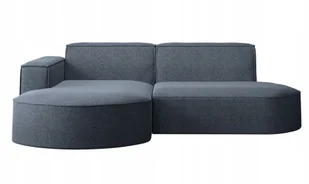 Sofa w kształcie L Modena narożnik tkanina Neve niebieski lewy - Narożniki - miniaturka - grafika 1