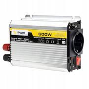 Przetwornice samochodowe - SKYLED PRZETWORNICA SAMOCHODOWA SINUSOIDA MODYFIKOWANA600W 12V 230V USB - miniaturka - grafika 1