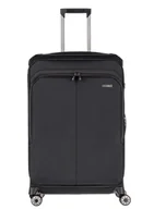 Walizki - Walizka duża poszerzana Travelite Priima - black - miniaturka - grafika 1