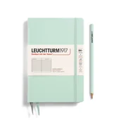 Notesy i bloczki - Notatnik Leuchtturm1917 Paperback B6+, Twarda Oprawa, Linie, Mint Green - miniaturka - grafika 1
