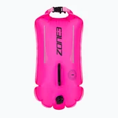 Pływanie - Bojka asekuracyjna ZONE3 Safety Buoy/Dry Bag Recycled 28 l high vis pink - miniaturka - grafika 1