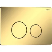 Przyciski spłukujące - Mexen Tex 06 przycisk spłukujący stal nierdzewna, złoty szampański błyszczący - 6106-08 - miniaturka - grafika 1