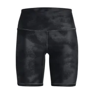 Spodenki damskie - Damskie Spodenki UNDER ARMOUR ARMOUR AOP BIKE SHORT 1372143-002 – Czarny - miniaturka - grafika 1