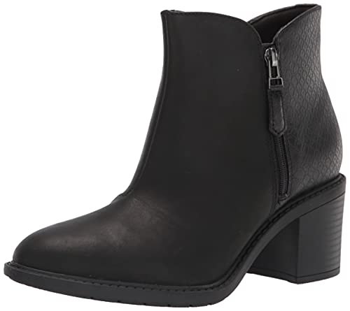 Clarks Damskie botki z zamkiem błyskawicznym, Czarny Combi, 40 EU