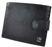 Portfele - Portfel Męski Skórzany PIERRE CARDIN Skóra Licowa Duży Poziomy Z Zapinką Dwa Skrzydełka 324A - miniaturka - grafika 1