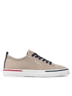 Trampki męskie - Pepe Jeans Tenisówki Kenton Smart 22 PMS30811 Beżowy - miniaturka - grafika 1