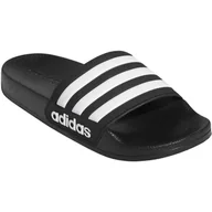 Buty dla chłopców - Kapcie dziecięce Adidas Adilette Shower K Rozmiar butów (UE): 35 / Kolor: czarny/biały - miniaturka - grafika 1
