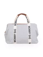 Torby i organizery dla mam - Childhome Torba Mommy Bag Signature szara - miniaturka - grafika 1