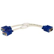 Huby USB - Akyga Adapter Akyga AK-AD-20 (D-Sub (VGA) M - 2x D-Sub (VGA) F; 0,15m; kolor biały) 2_407996 - miniaturka - grafika 1