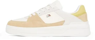 TOMMY HILFIGER Damskie buty do koszykówki ESSENTIAL Low Top, biały (starożytny biały/gliniany kamyk), 7 UK, Biały starożytny biały gliniany kamyk, 41 EU - Koszulki i topy damskie - miniaturka - grafika 1