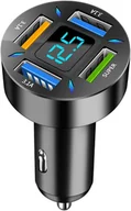 Ładowarki samochodowe - Ładowarka Szybka 3.1A Samochodowa Do Auta Led Qc 3.0 X3 Usb - miniaturka - grafika 1