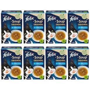 FELIX Soup Original Rybne smaki 8x(6x48g) - Mokra karma dla kotów - miniaturka - grafika 1