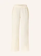 Spodnie damskie - Boss Spodnie Lounge Z Flaneli weiss - BOSS - miniaturka - grafika 1