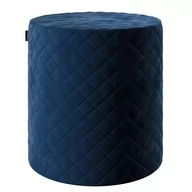 Pufy i podnóżki - Dekoria Dekoria Puf Barrel pikowany granat velvet welur - miniaturka - grafika 1