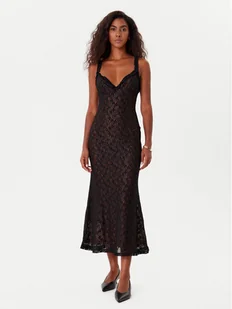 BARDOT Sukienka koktajlowa Alegra Stretch Lace 59964DB Czarny Regular Fit - Sukienki - miniaturka - grafika 1