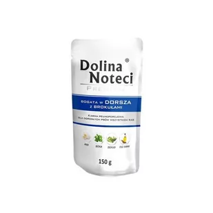 Dolina Noteci PREMIUM DORSZ Z BROKUŁAMI DOYPACK 150 G - Mokra karma dla psów - miniaturka - grafika 2
