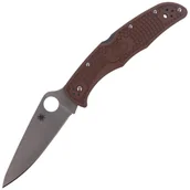 Noże - Spyderco inc Nóż Endura 4 FRN Brown Flat Ground Plain (C10FPBN) - miniaturka - grafika 1