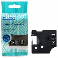 Etykiety do drukarek - Taśma DYMO D1 45021 12mm x 7m S0720610 biały na czarnym zamiennik - miniaturka - grafika 1