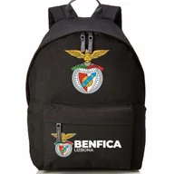 Torebki damskie - Plecak Szkolny Czarny BENFICA LIZBONA Kluby Piłkarskie Piłkarze Sport Wzory - miniaturka - grafika 1