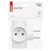 Przedłużacze i rozgałęźniki - Rozgałęźnik 3 x z uziemieniem biały P0024N - miniaturka - grafika 1