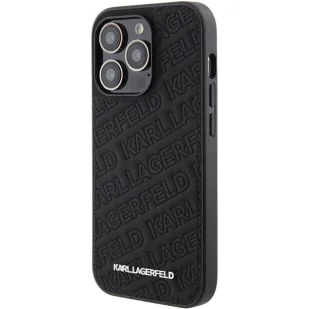 Etui Karl Lagerfeld Quilted K Pattern na iPhone 15 Pro - czarne - Etui i futerały do telefonów - miniaturka - grafika 2