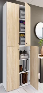 Lona2XLDT szafka na buty 4 drzwi biały. - Szafki na buty Lona2XLDT szafka na buty 4 drzwi biały. - Szafki na buty - miniaturka - grafika 1